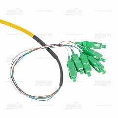 Оптическая кабельная сборка 4SC/APC-4SC/APC SM 15м на кабеле CO-DV4-1